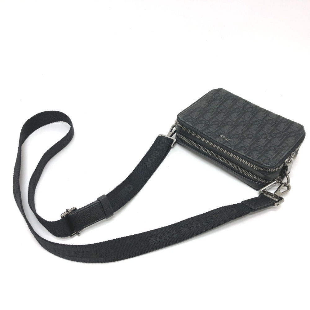 CHRISTIAN DIOR Blue Canvas Messenger Shoulder Bag - Picture 8 of 16